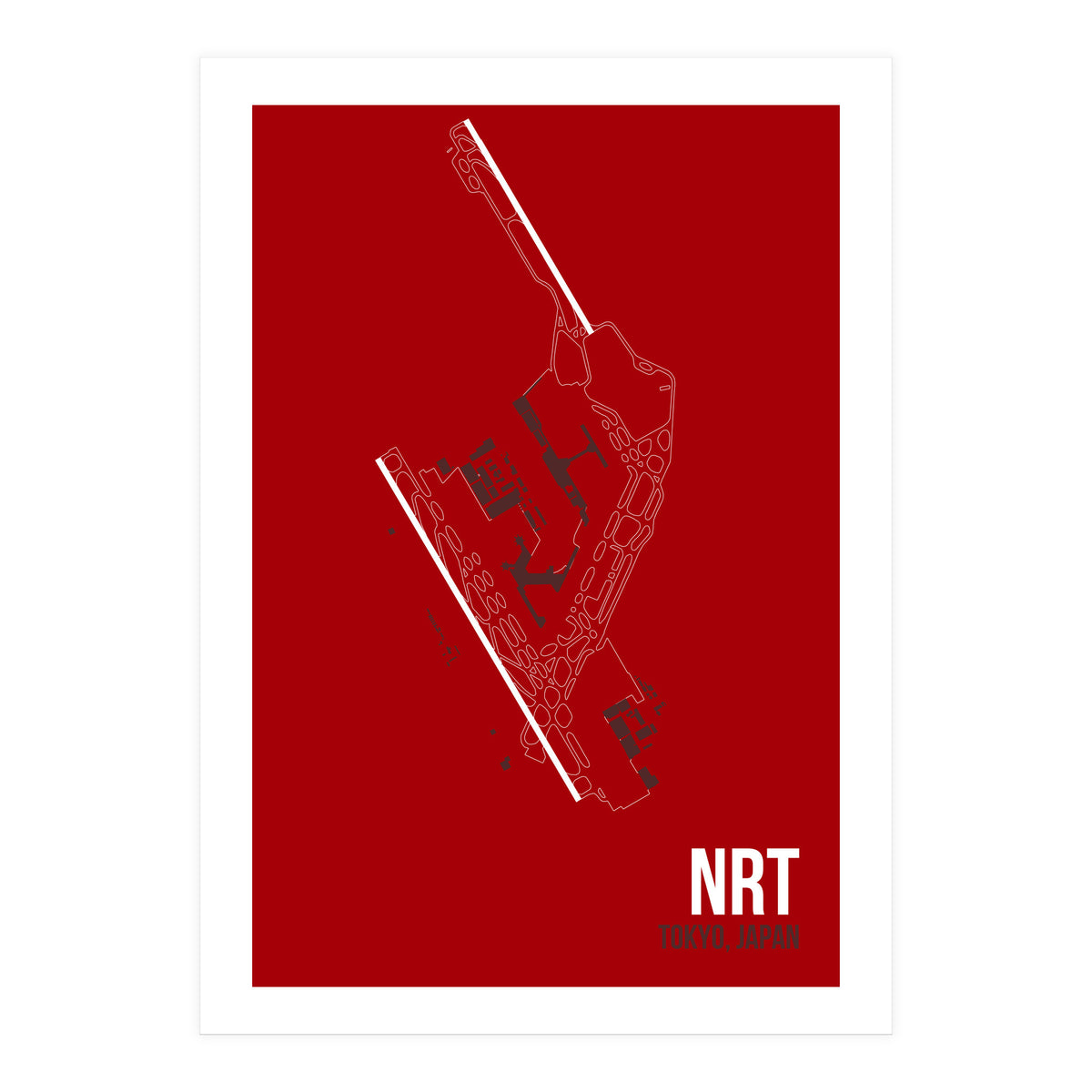 Tokyo Nrt Airport Layout (Print Only)