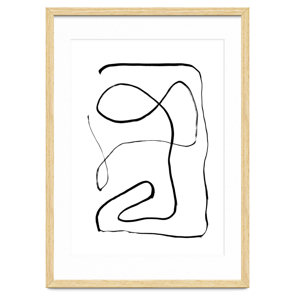 Mid-Century Line Art Print #2