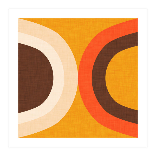 Classic Mid Mod Dot Yellow  (Print Only)