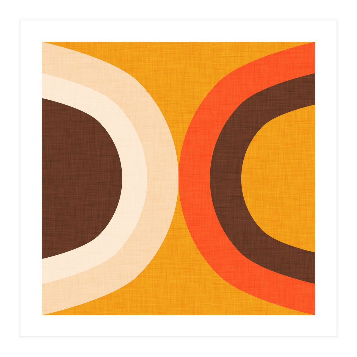 Classic Mid Mod Dot Yellow  (Print Only)