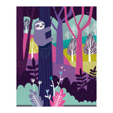 Sloth in the woods (Print Only) thumbnail