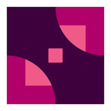 Geometric Shapes No. 1 - purple & pink squares (Print Only) thumbnail