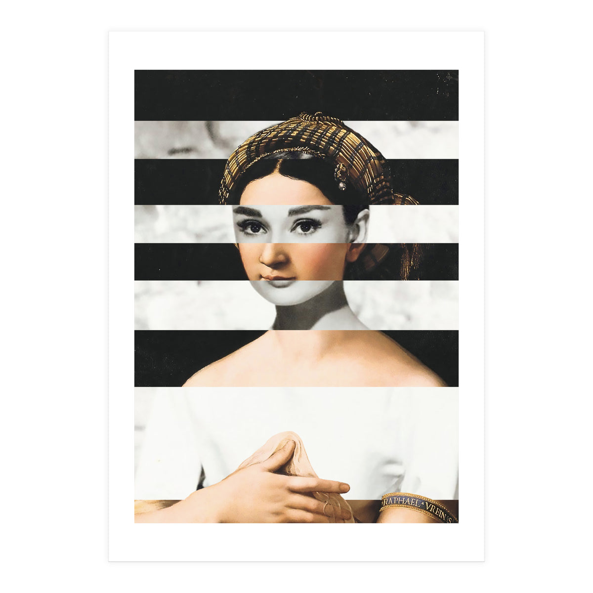 Raphael's La Fornarina & Audrey Hepburn (Print Only)