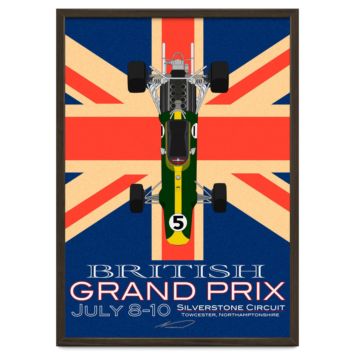 British Grand Prix poster