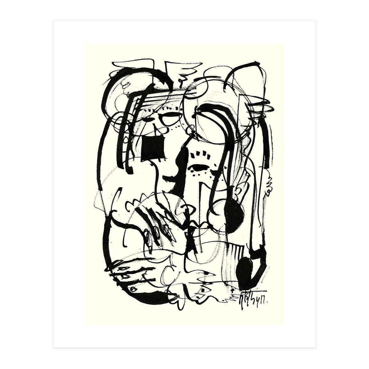 Two Shy Angels (Print Only)