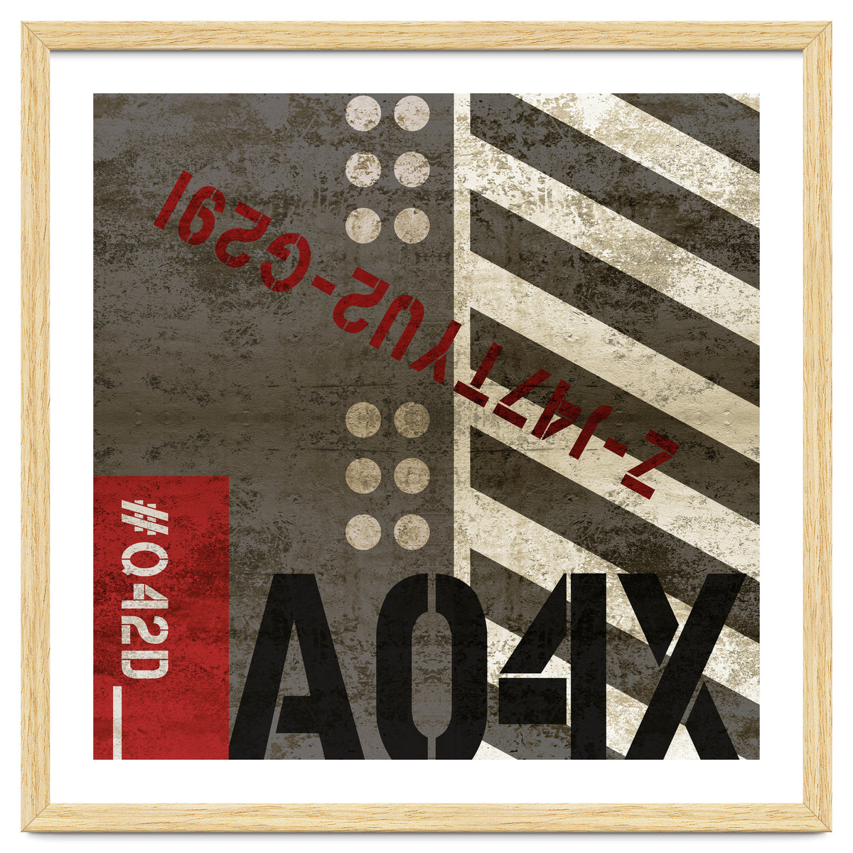 Abstract Industrial Grey Stripes