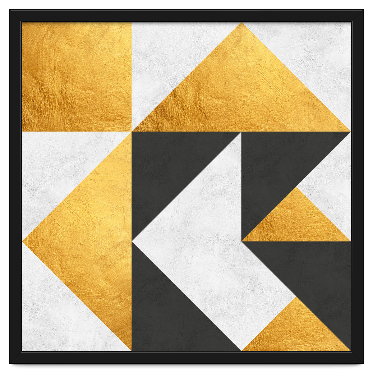 Gray and Gold Composition II