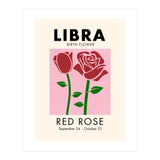 Libra Birth Flower Red Rose (Print Only) thumbnail