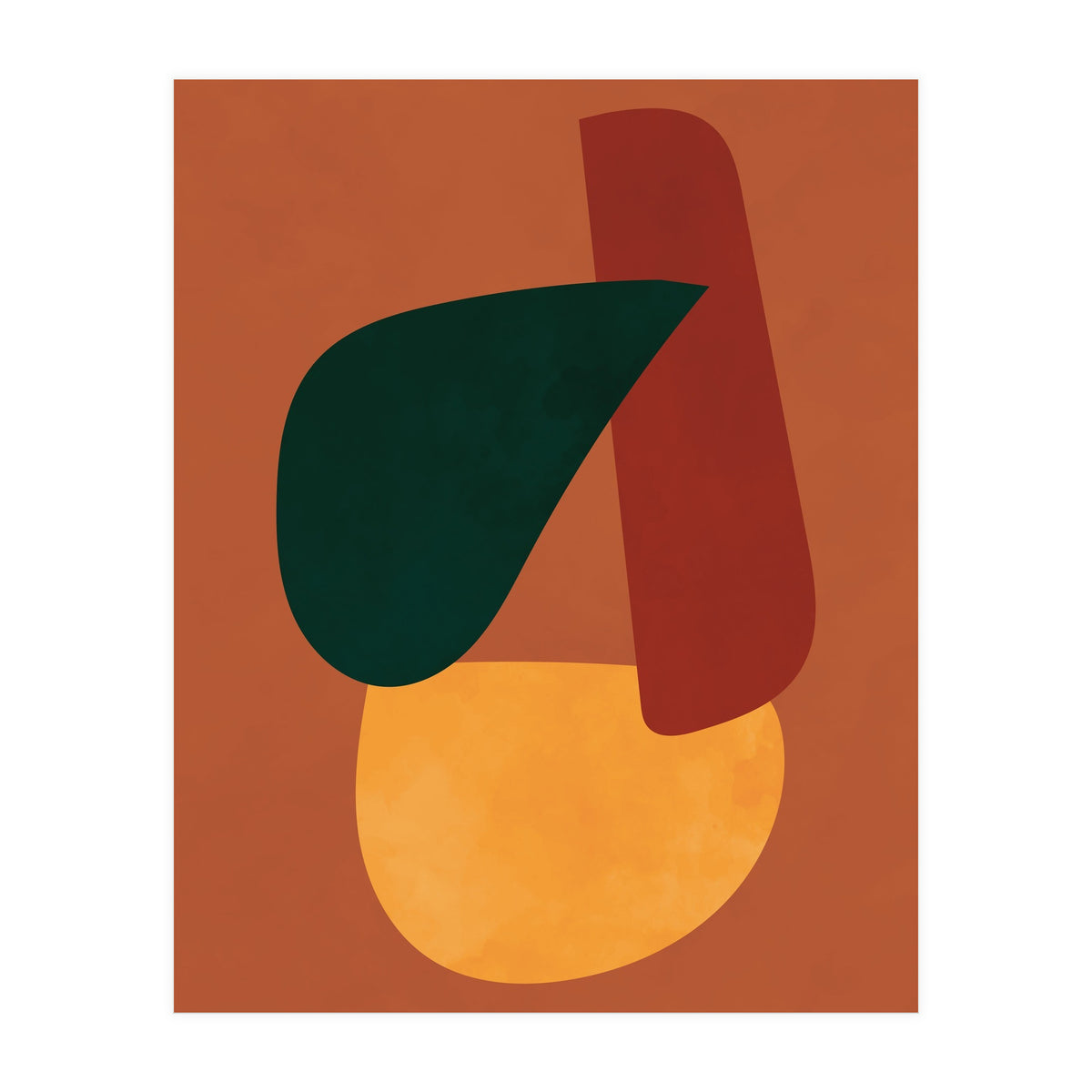 Abstract Shapes Boho Modern Mid Century Modern (Print Only)