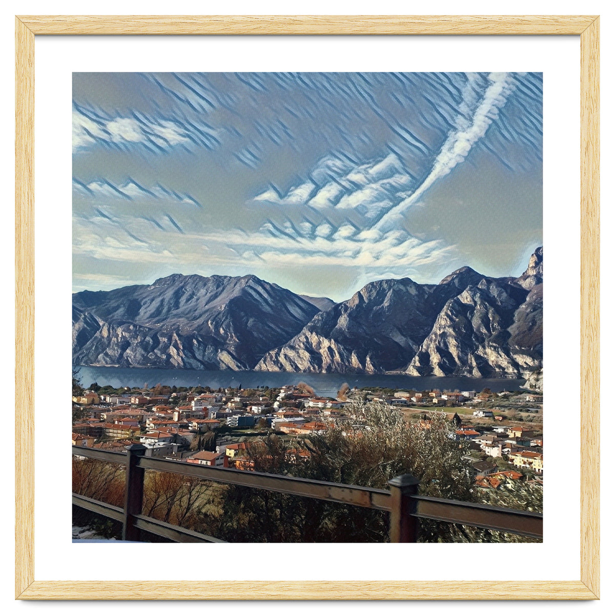 Side way to Lake Garda, Italy.