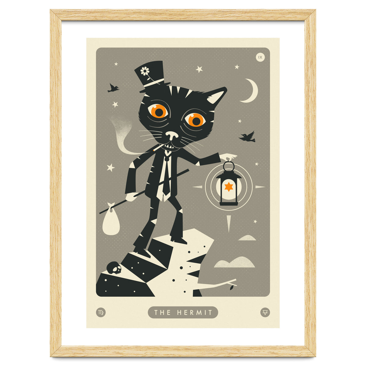 TAROT CARD CAT: THE HERMIT