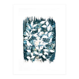 Indigo Blue Botanical Leaves No. 5 (Print Only) thumbnail