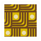 70s Curve Lines Avocado Pearl  (Print Only) thumbnail