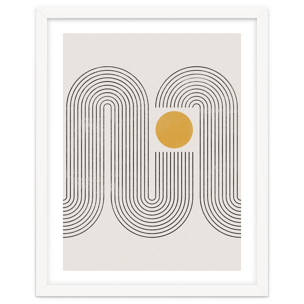 Mid-Century Modern No.22 - Woodblock Print