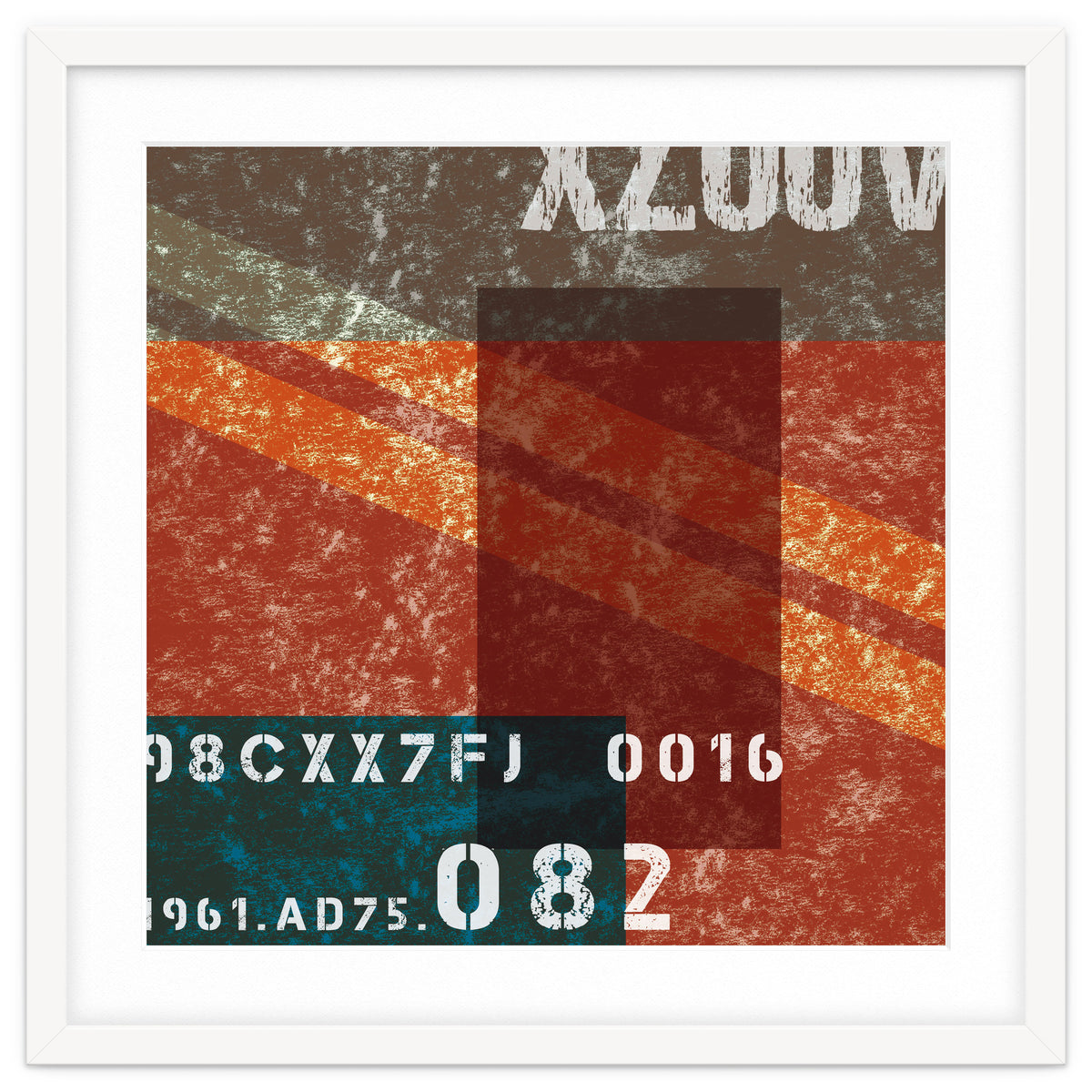 Abstract Industrial Red