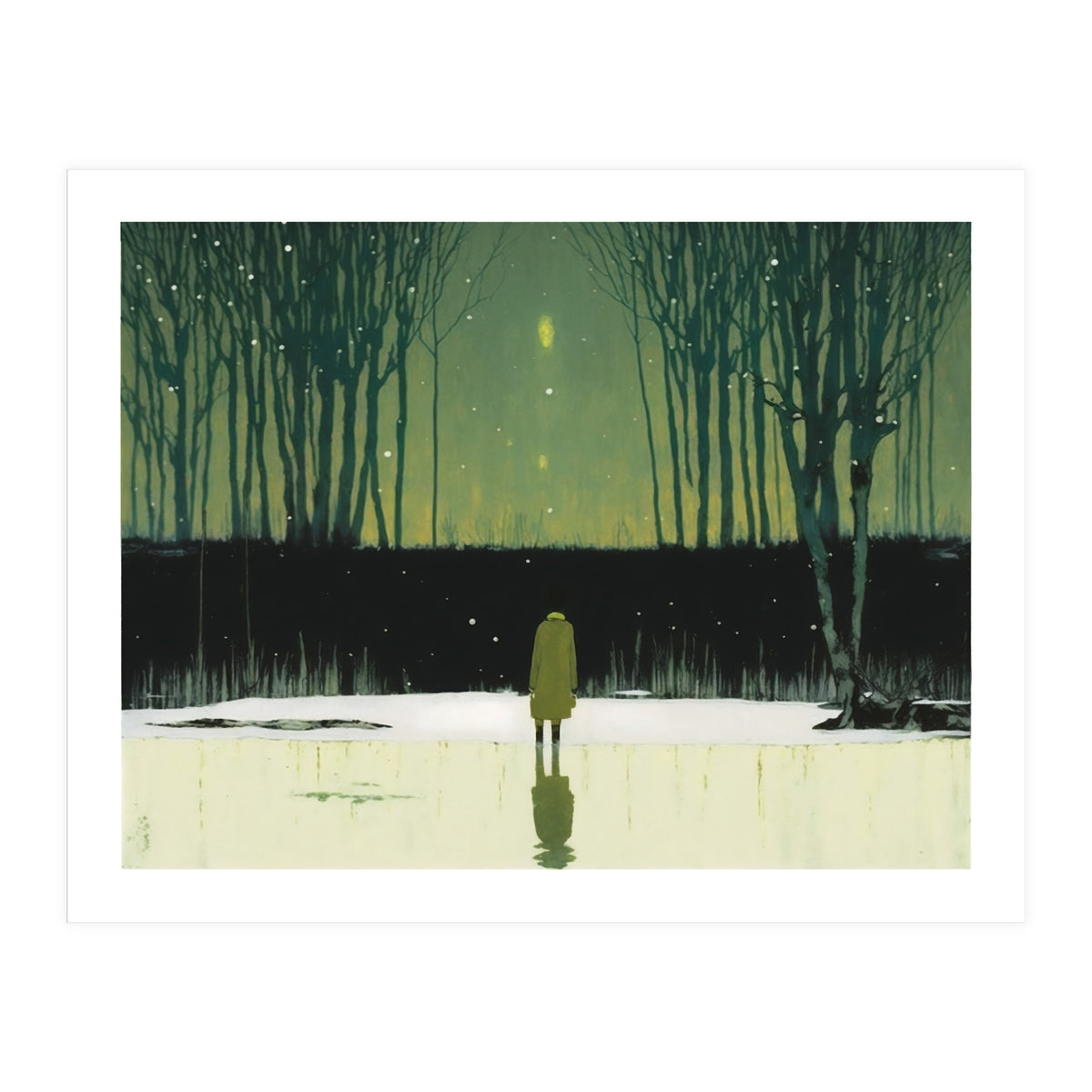Eerie Woods Landscape (Print Only)