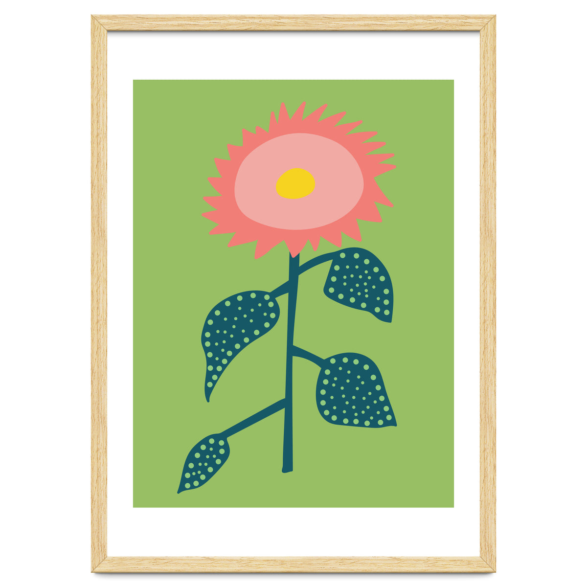 Abstract Sunflower Art