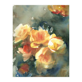 Abstract watercolor flowers (Print Only) thumbnail