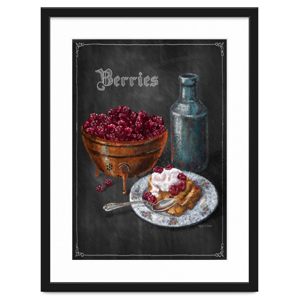 Berries Chalkboard Art