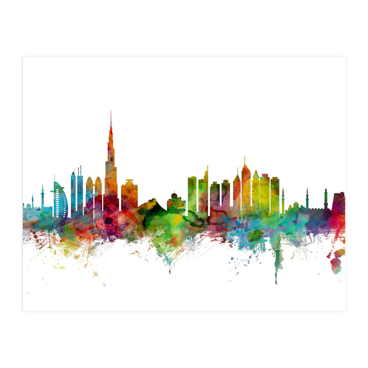 Dubai Skyline (Print Only)