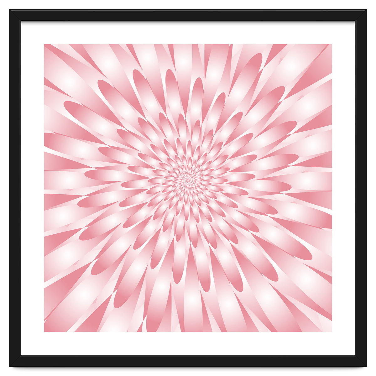 Spiral Pink Flower