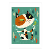 Cat A Tonic Calico (Print Only)