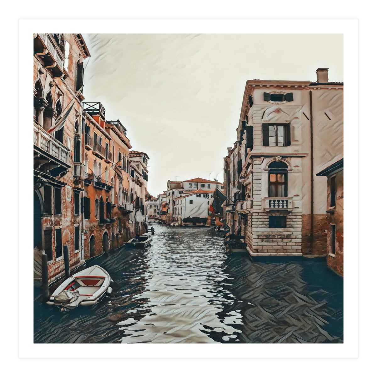 Water Way In Venice (Print Only)