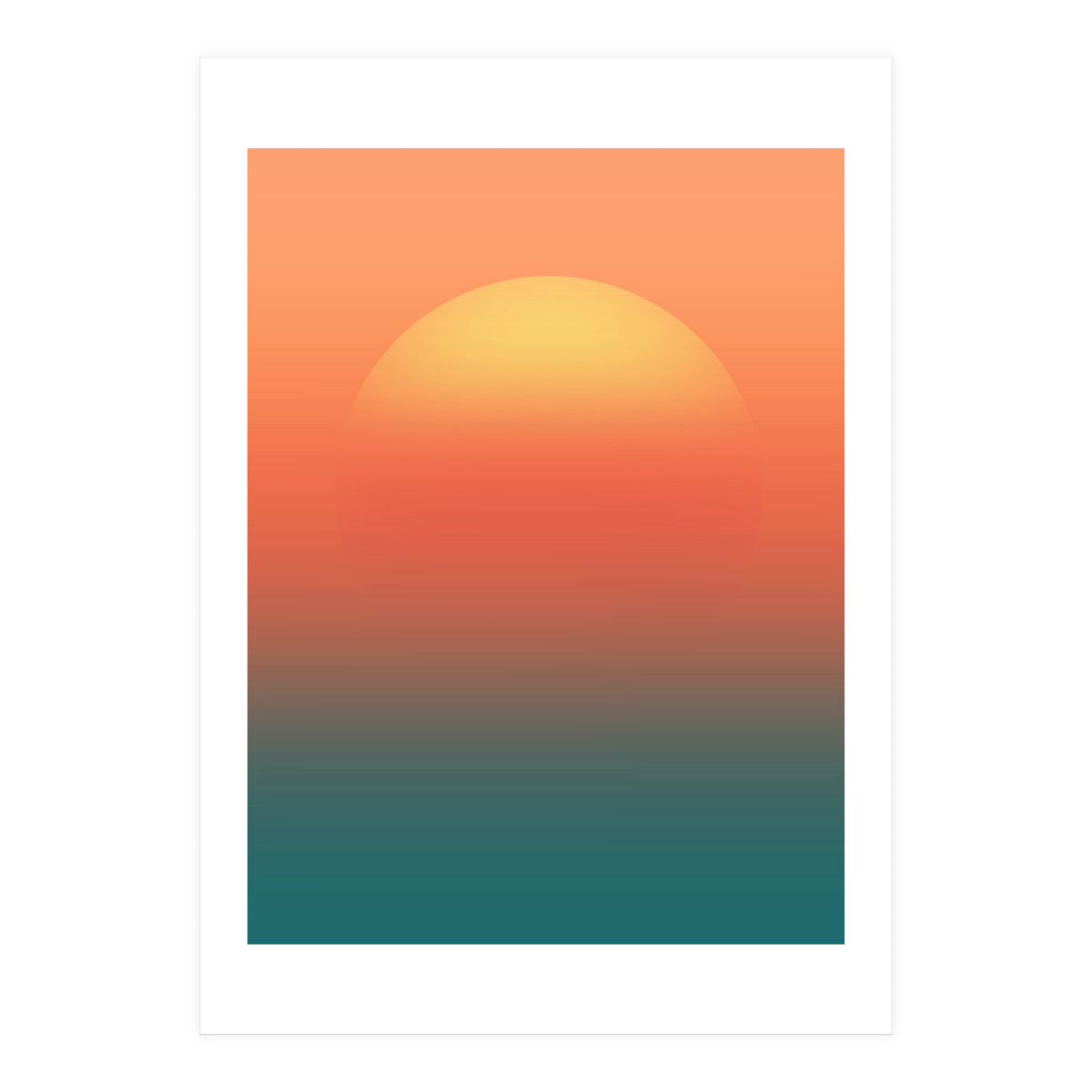 Ocean sunrise (Print Only)