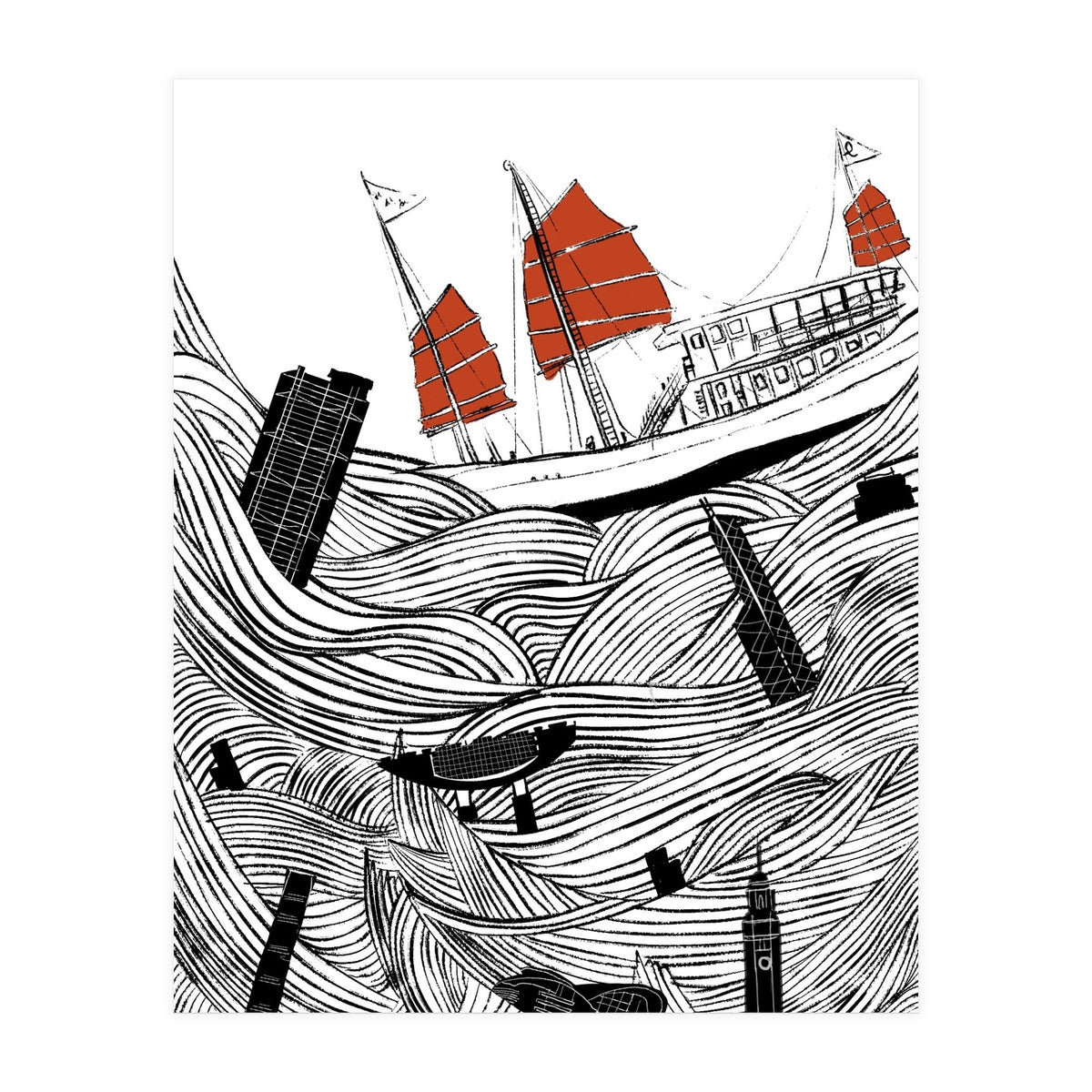 Hong Kong Typhoon (Print Only)