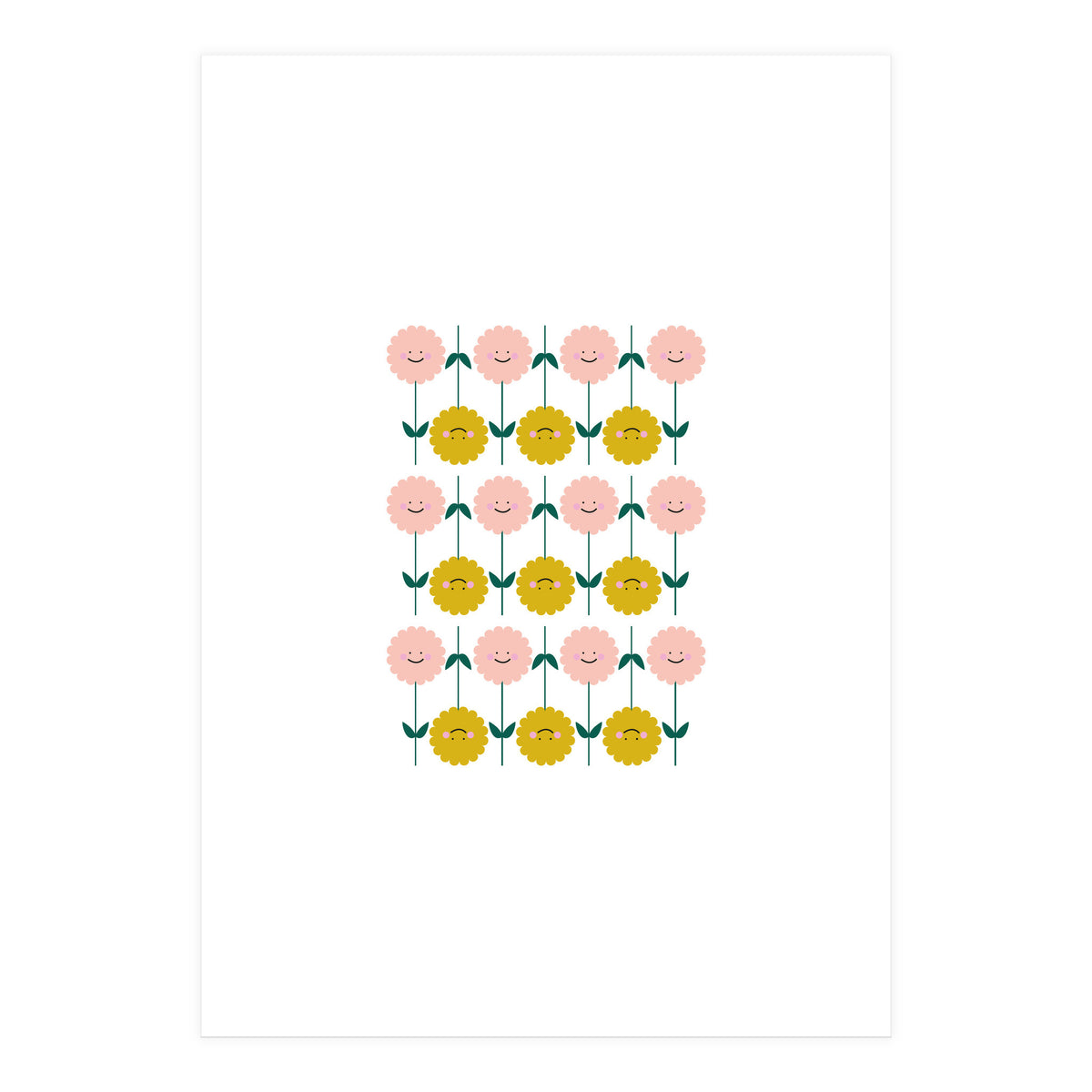 Smiling Flowers Rgb (Print Only)