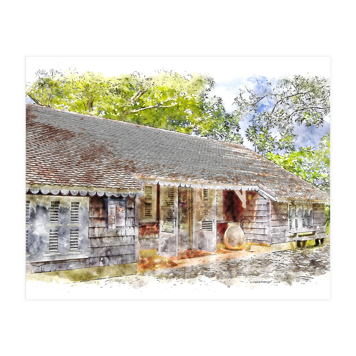 Caribbean Homestead (Print Only)