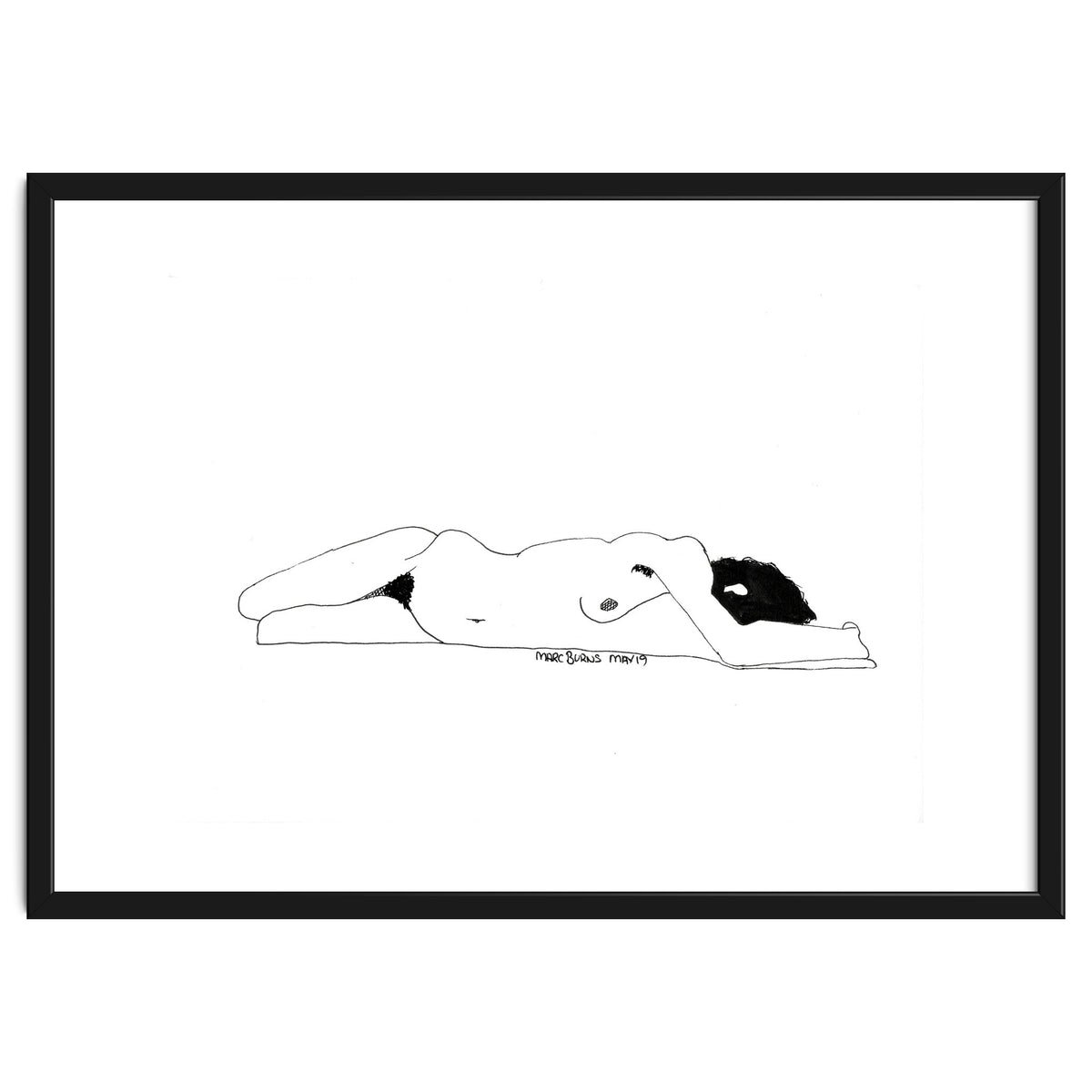 Untitled #1 - Lying nude figure