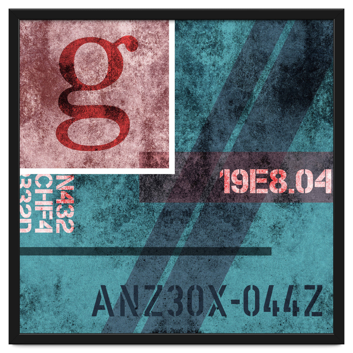 Abstract Industrial Blue