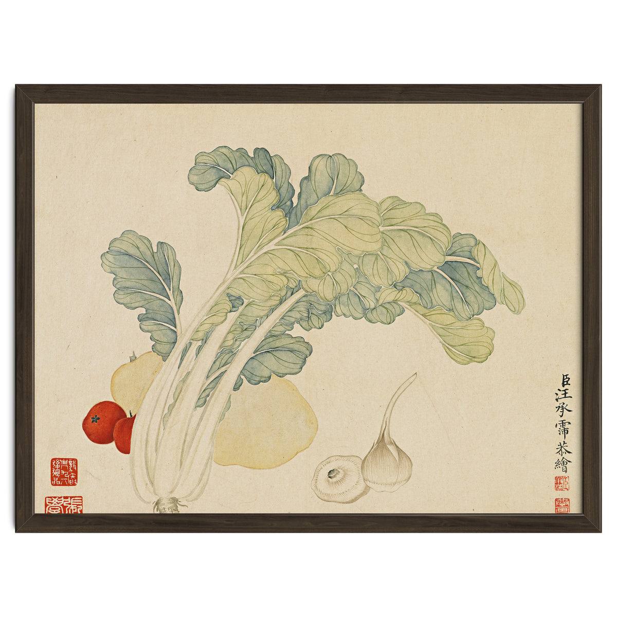 Wang Chengyu ~flowers, Vegetables, Chinese Cabbage, Potatoes, Garlic, Tomatoes, Vegetables