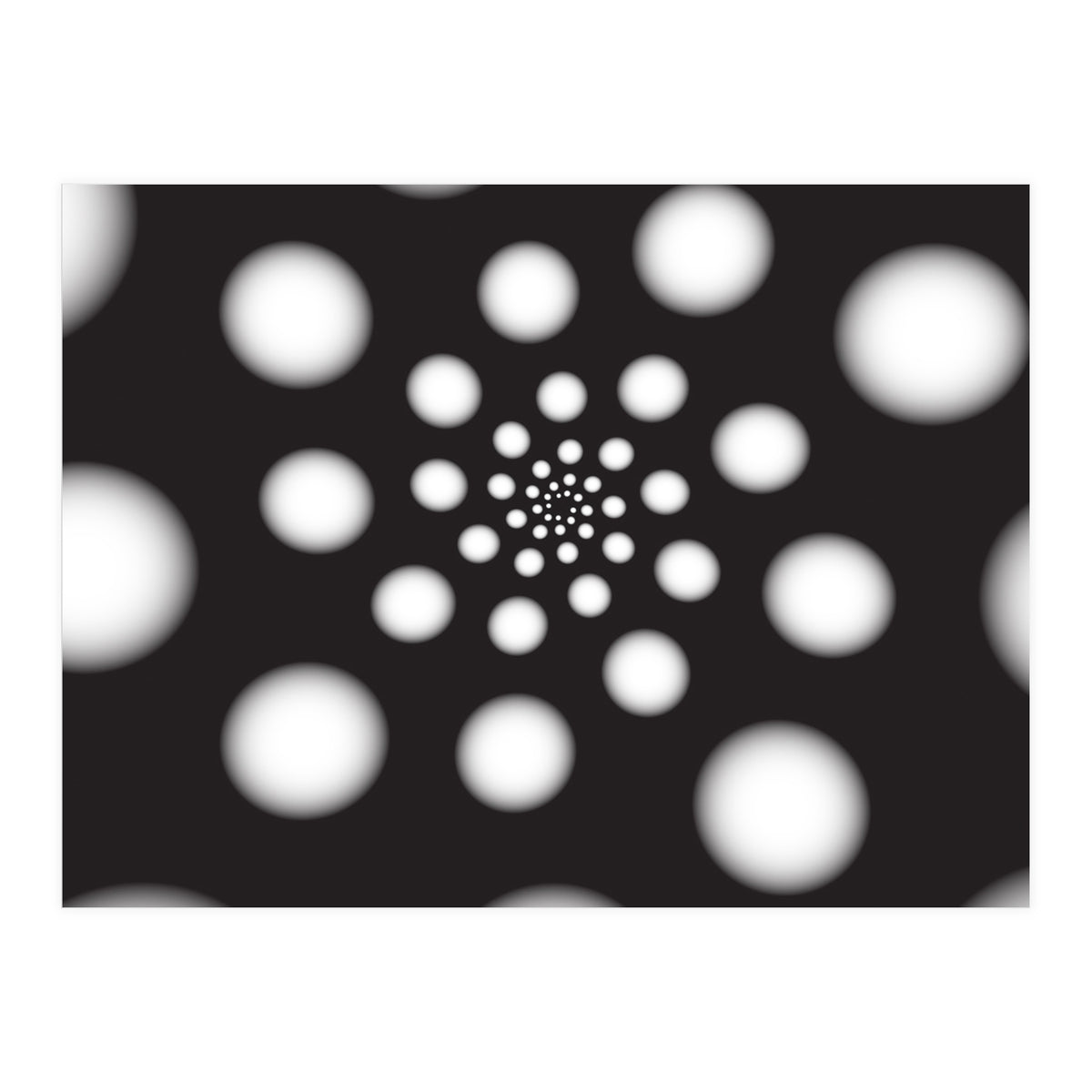 White Spiral Dots (Print Only)