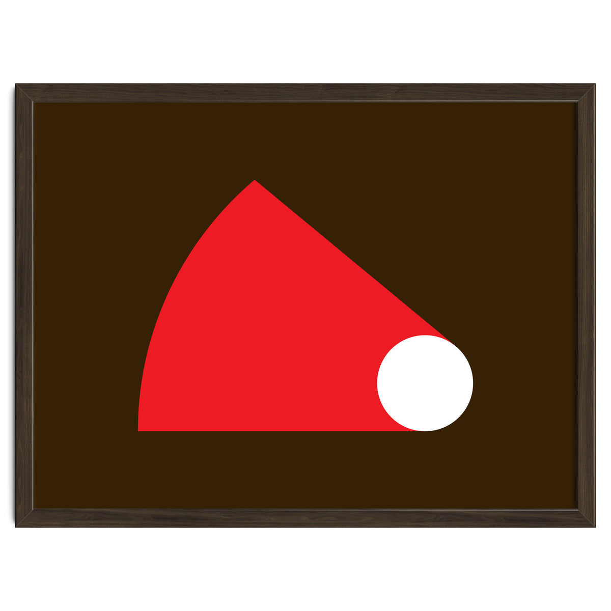 Geometric Shapes No. 51 - red & brown