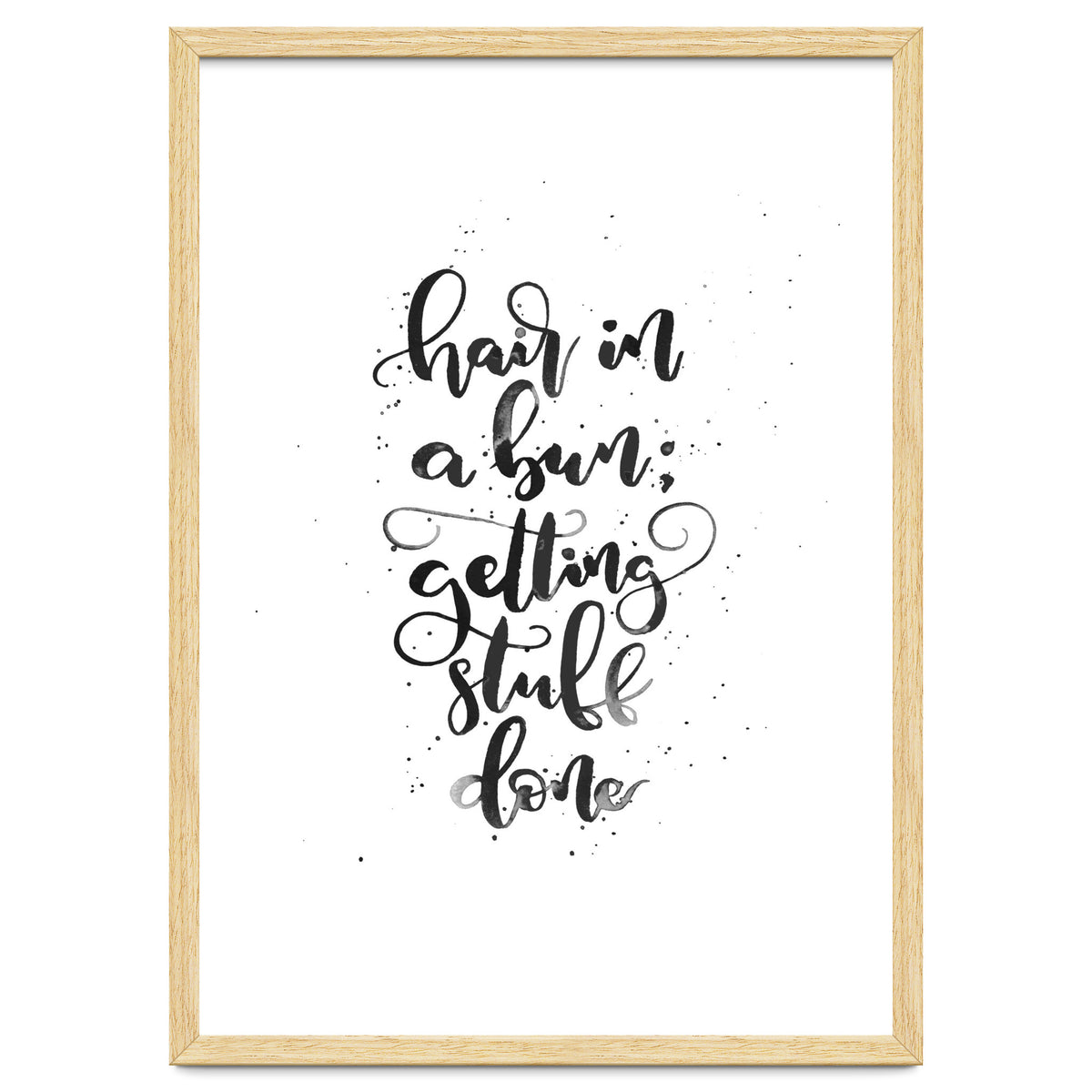 Hair In A Bun Getting Stuff Done