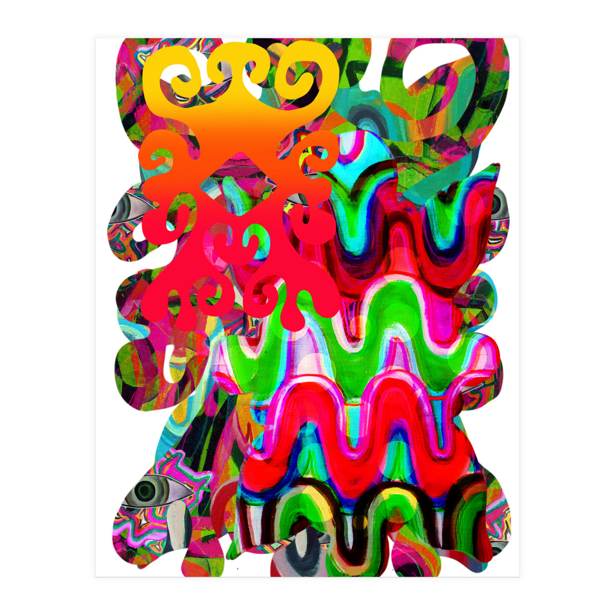 Pop Abstract Asimetrico 1 Copia (Print Only)