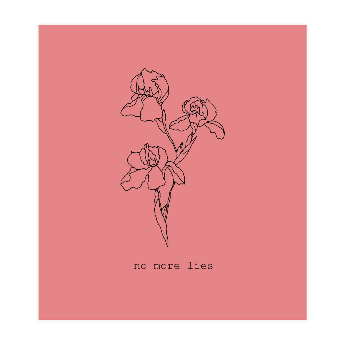 No more lies (Print Only)