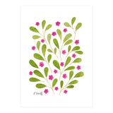 Springtime Floral | Pink and Green (Print Only) thumbnail