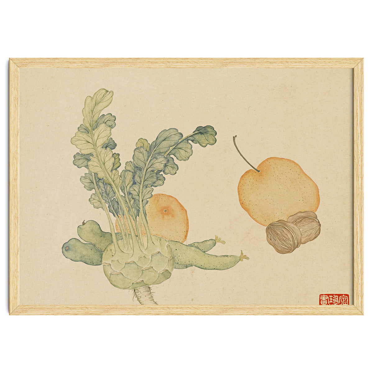 Wang Chengpi ~flowers And Vegetables, Vegetables, Fruits, Epiphyllum, Pears, Peppers