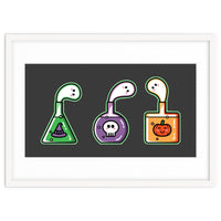 Kawaii Cute Halloween Potions - witches hat, skull, pumpkin, ghosts