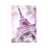 PARIS Watercolor Eiffel Tower | pink (Print Only) thumbnail