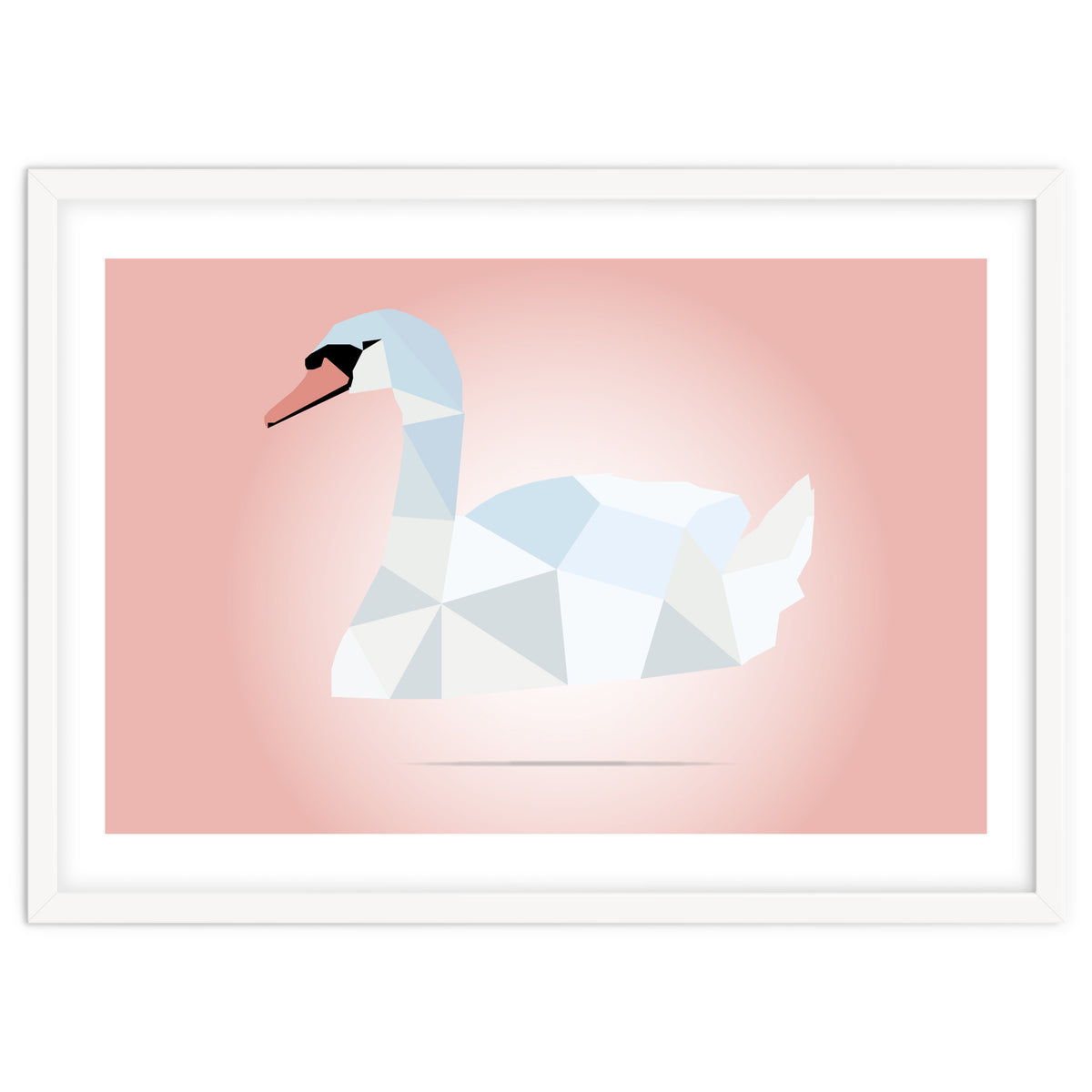 Swan Low Poly Art