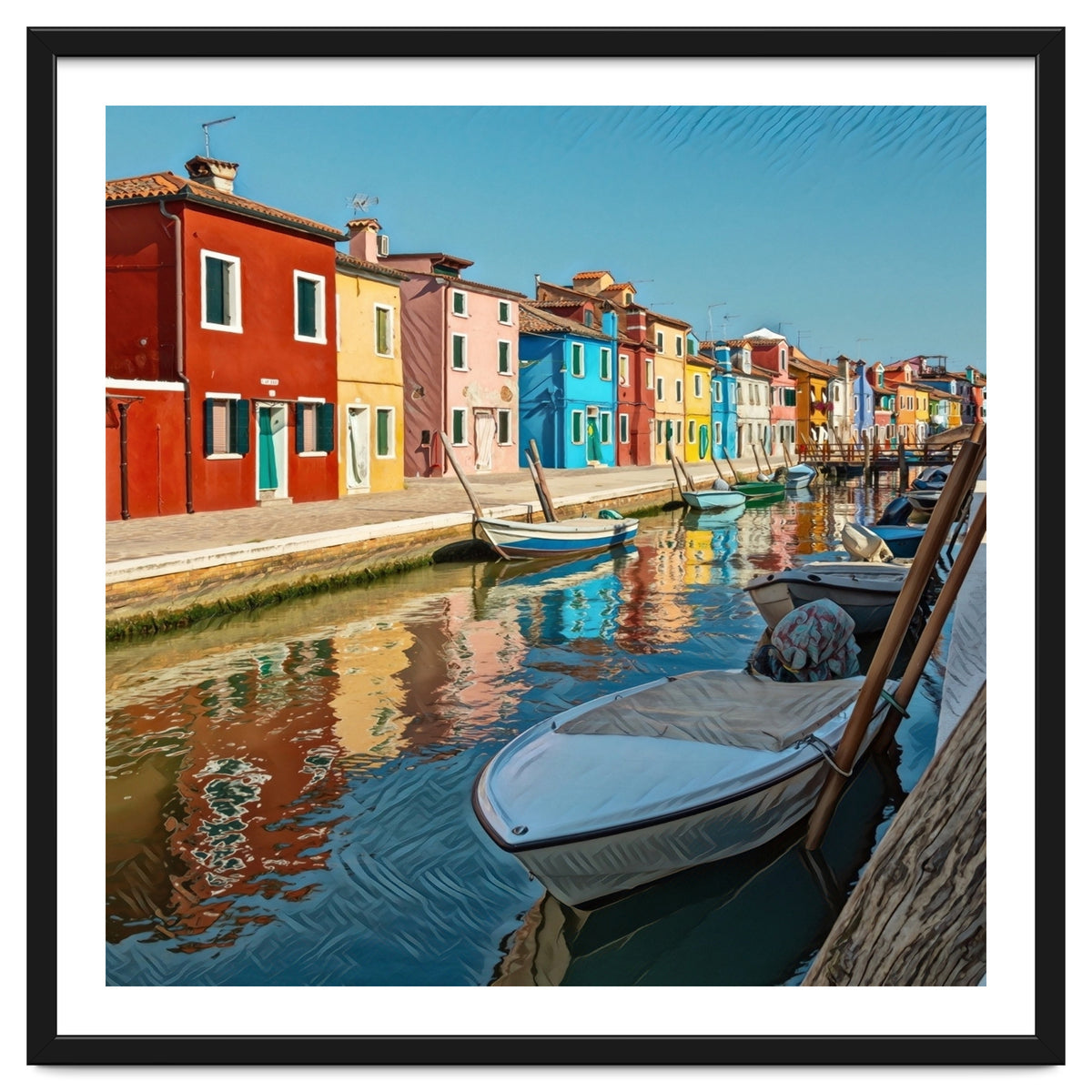 Boats In Venice Colorful Italy