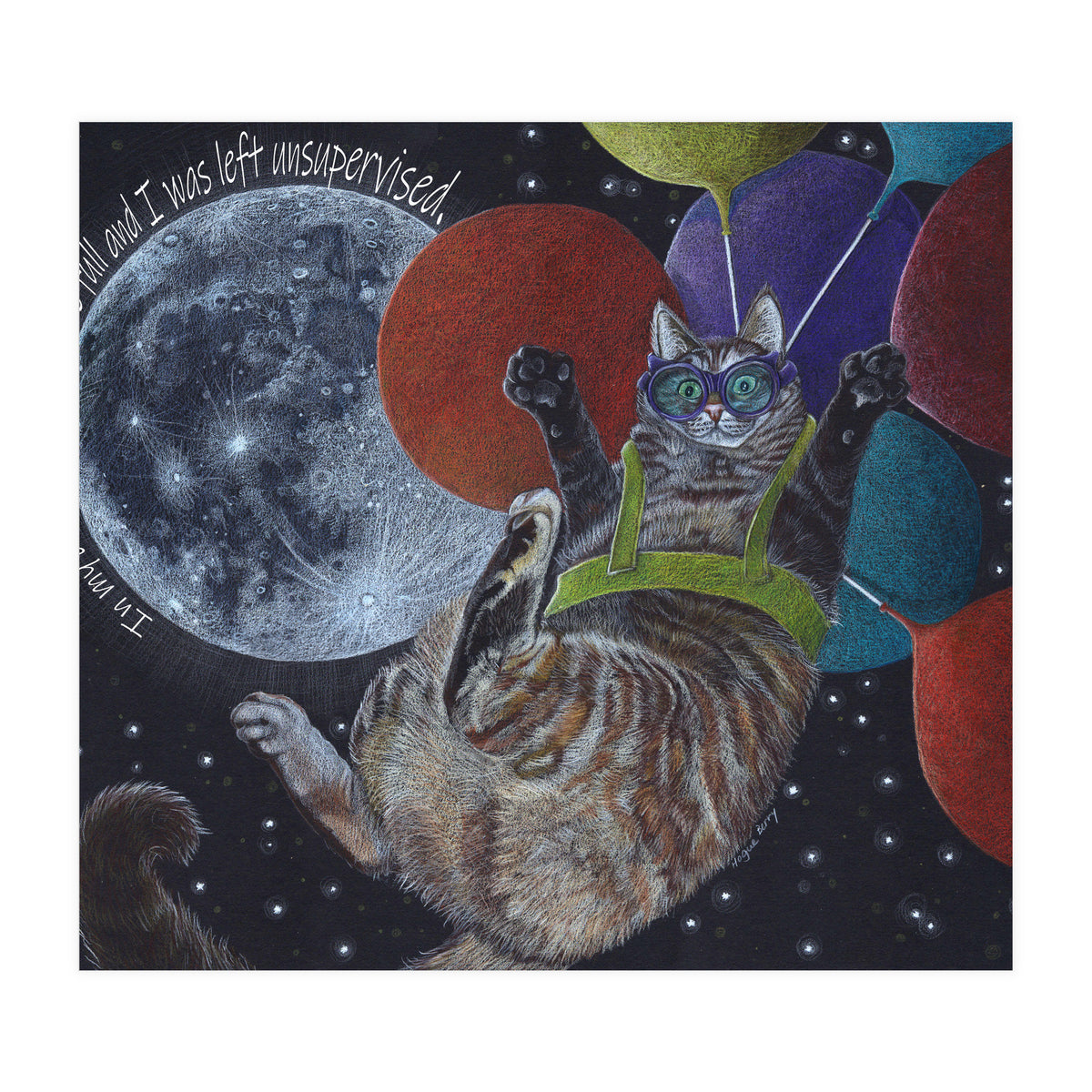 Balloon Cat (Print Only)