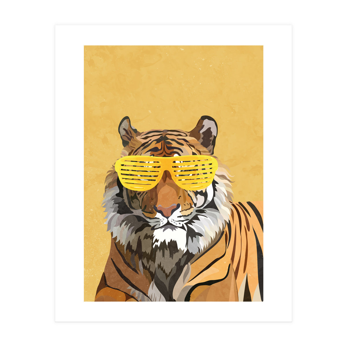 Hip Hop Tiger Yellow Shades (Print Only)