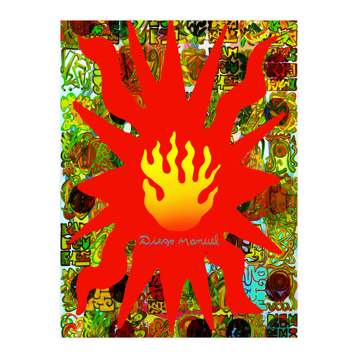 Fuego Y Graffiti 58 (Print Only)