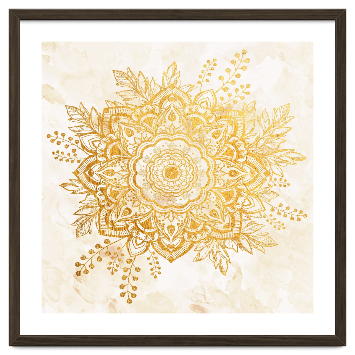 Queen Starring of Mandala-Gold Sunflower II