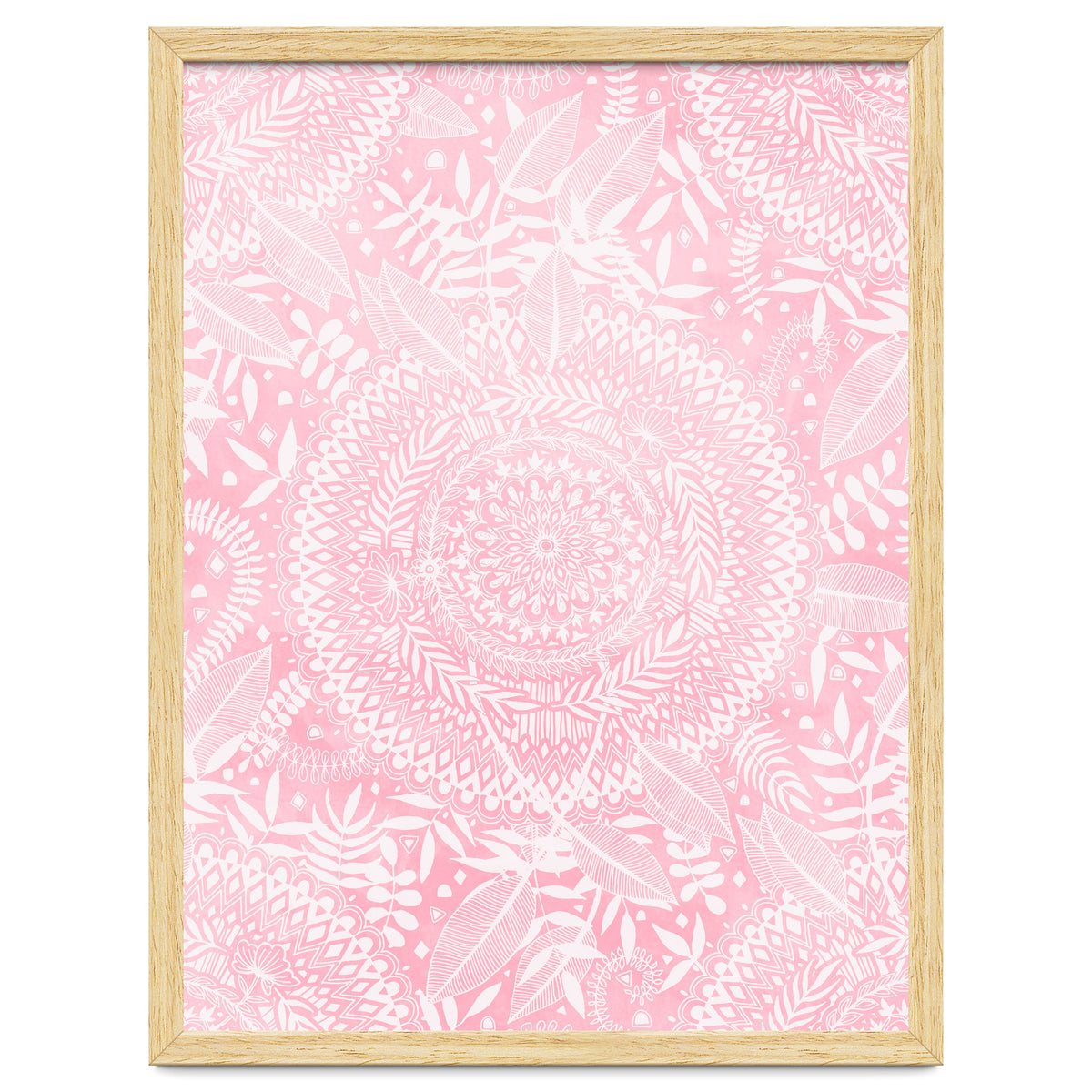 Medallion Pattern in Blush Pink